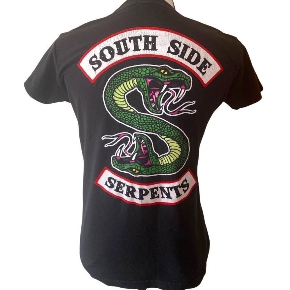 Riverdale south side snake logo graphic black t-shirt women‎ Small